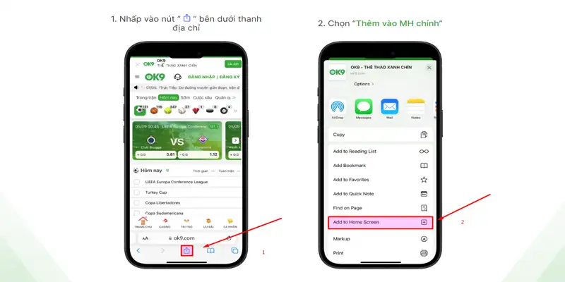 Hướng dẫn tải app Ok9 cho điện thoại Iphone